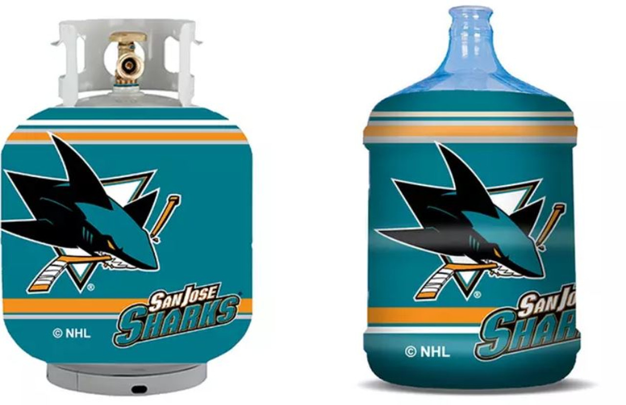 San Jose Sharks Propane Tank Cover-5 Gallon Water Cooler Cover-Garbage Can Cover