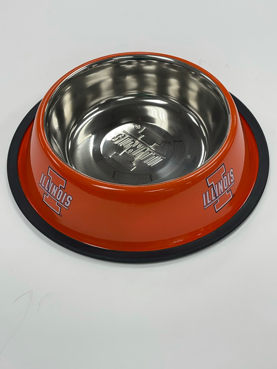 University of Illinois Stainless Steel Dog Bowl
