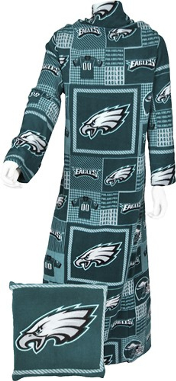 LARGE Philadelphia EAGLES NFL Fleece Tie Blanket 55x65 