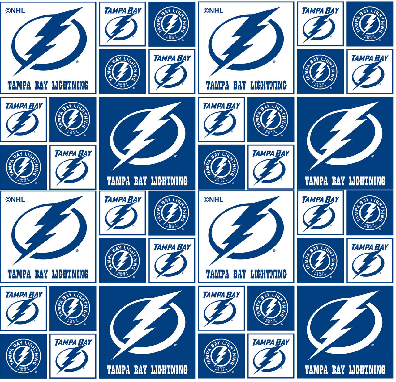 NHL Cotton Fabric | Tampa Bay Lightning Cotton Fabric nhl-cotton-fabric-tampa-bay-lightning-cotton-fabric