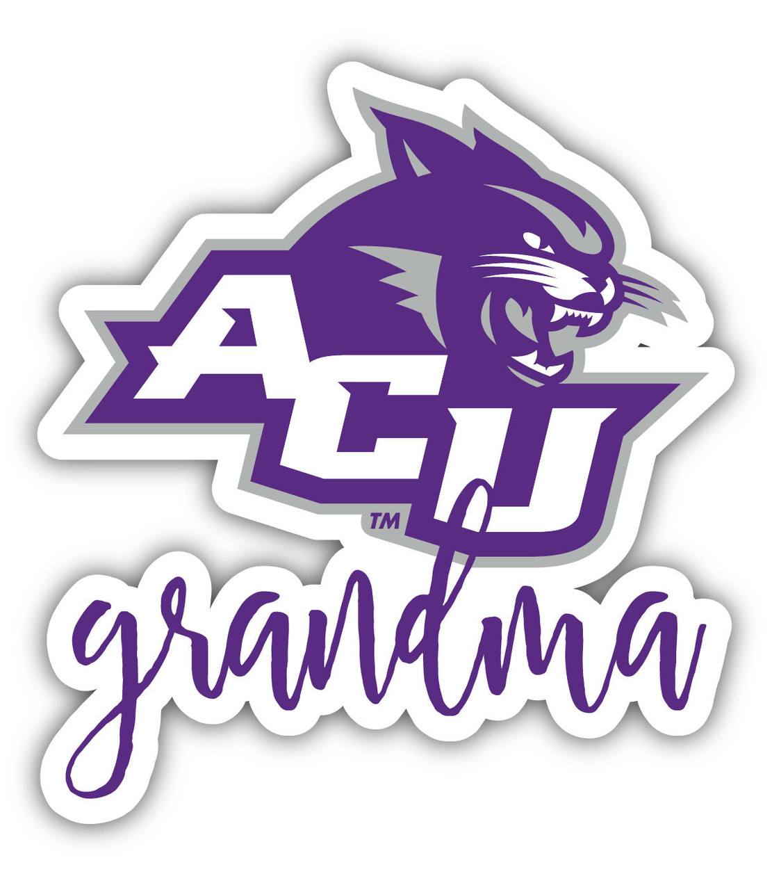 Abilene Christian University 4 Inch Proud Grand Mom Die Cut Decal