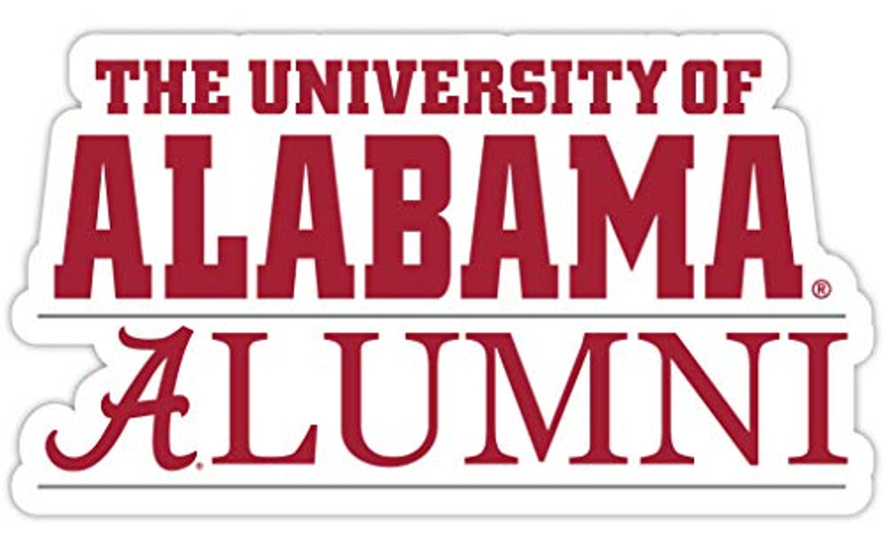 Alabama Crimson Tide 4-Inch Laser Cut Alumni Vinyl Decal Sticker 4-Pack