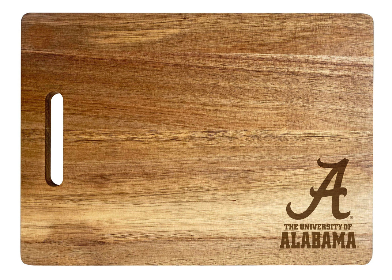 Alabama Crimson Tide Engraved Wooden Cutting Board 10" x 14" Acacia Wood