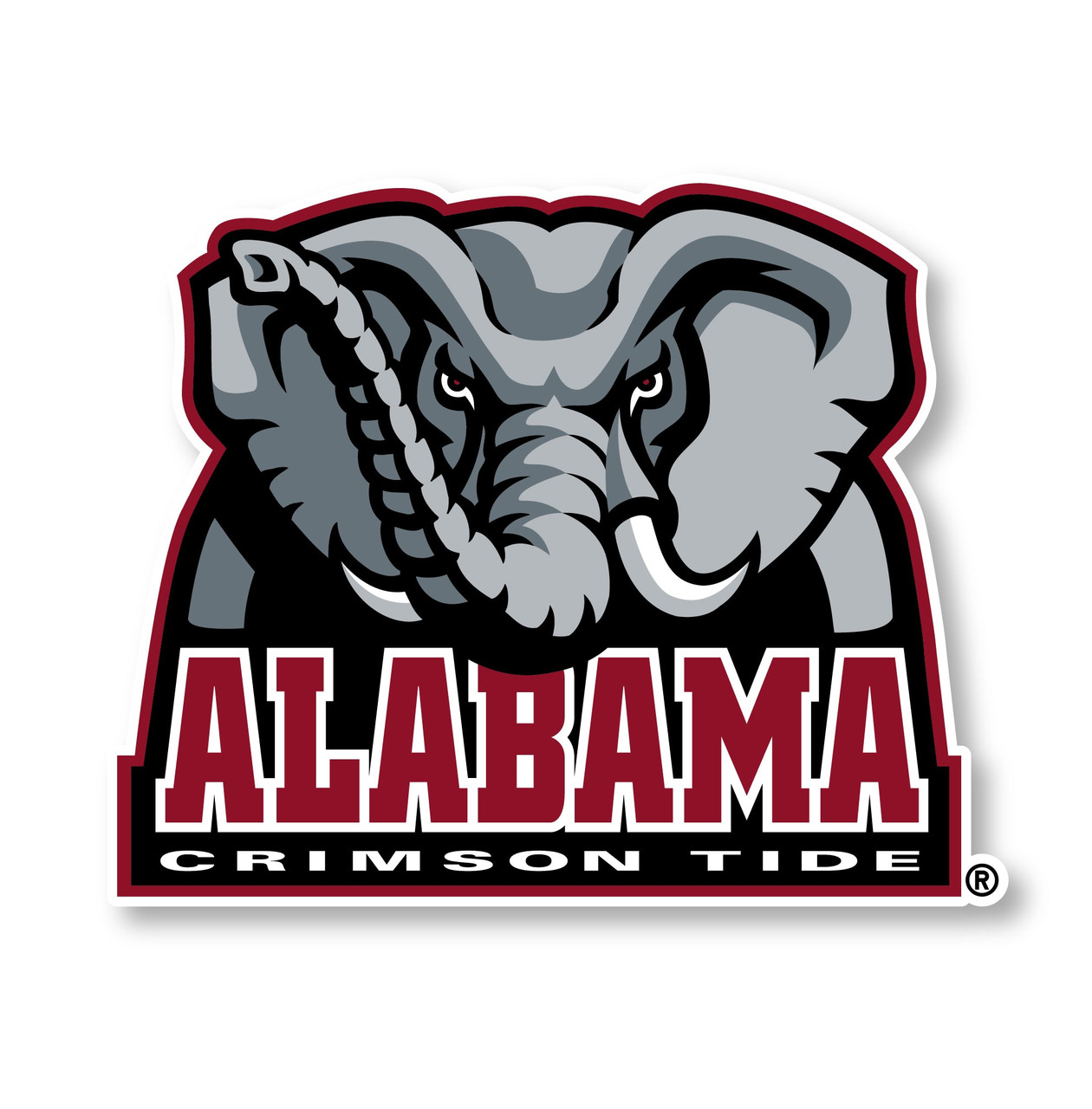 Alabama Crimson Tide Vinyl Mascot Decal Sticker