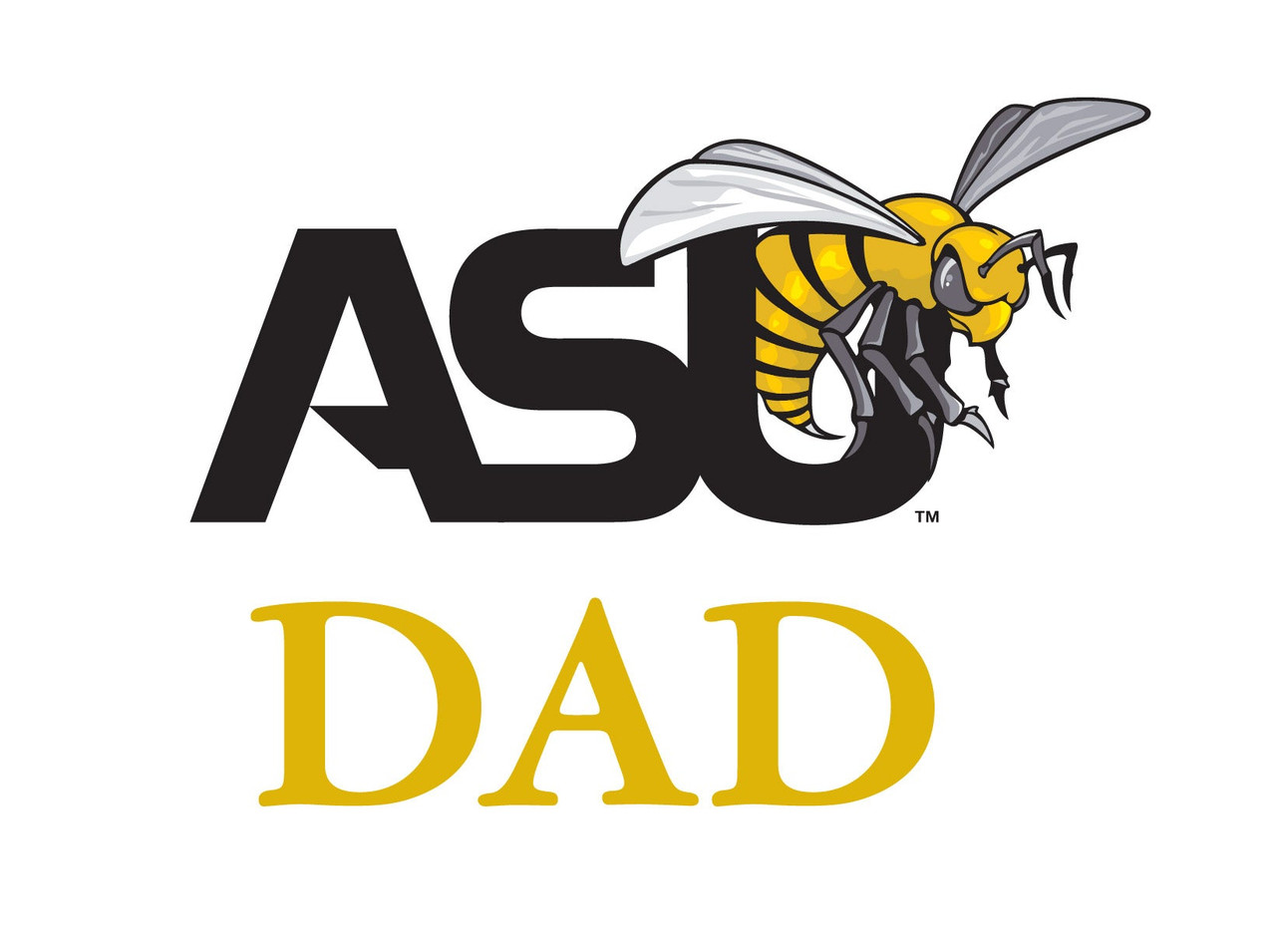 Alabama State University 4-Inch Proud Dad Die Cut Decal