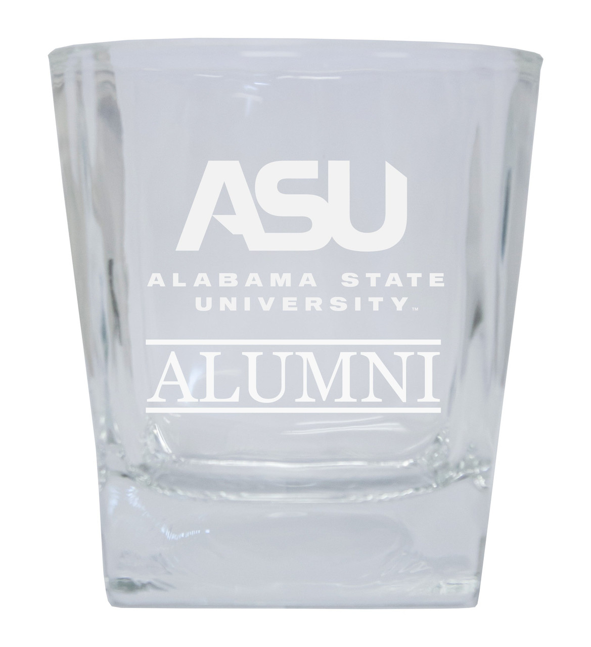 Alabama State University 8 oz Etched Alumni Glass Tumbler 2-Pack