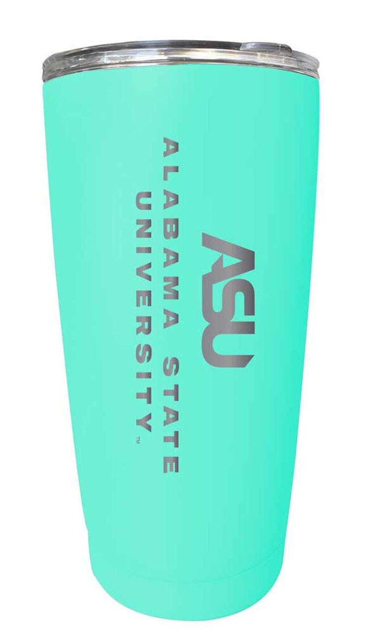 Alabama State University Etched 16 oz Stainless Steel Tumbler (Choose Your Color)