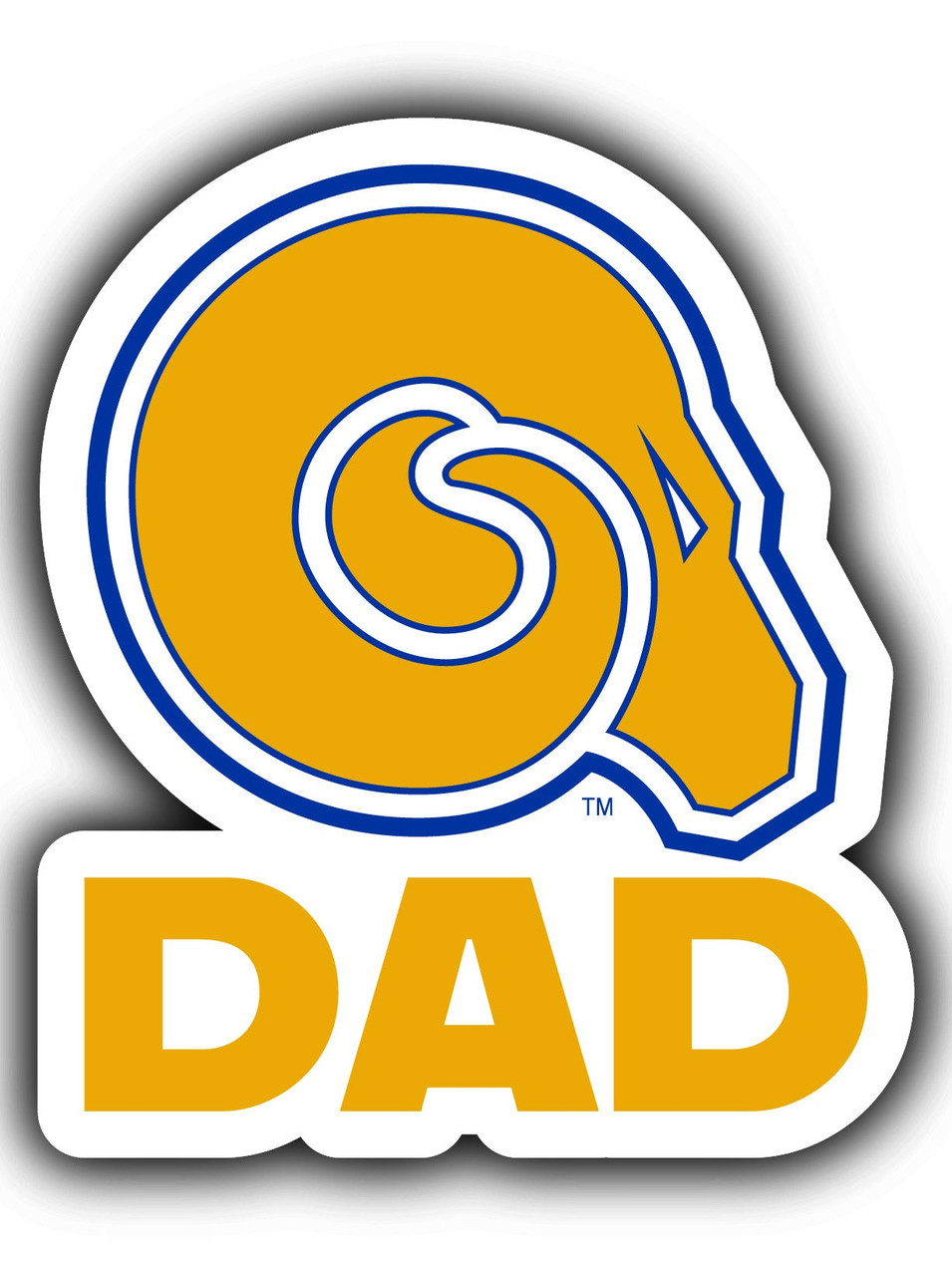 Albany State University 4-Inch Proud Dad Die Cut Decal