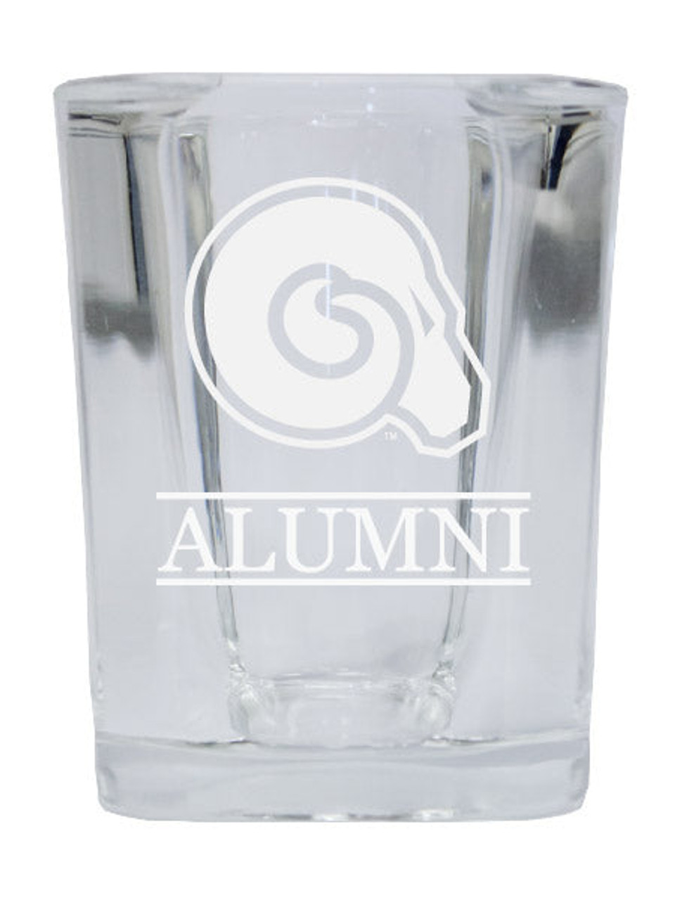 Albany State University College Alumni 2 Ounce Square Shot Glass laser etched