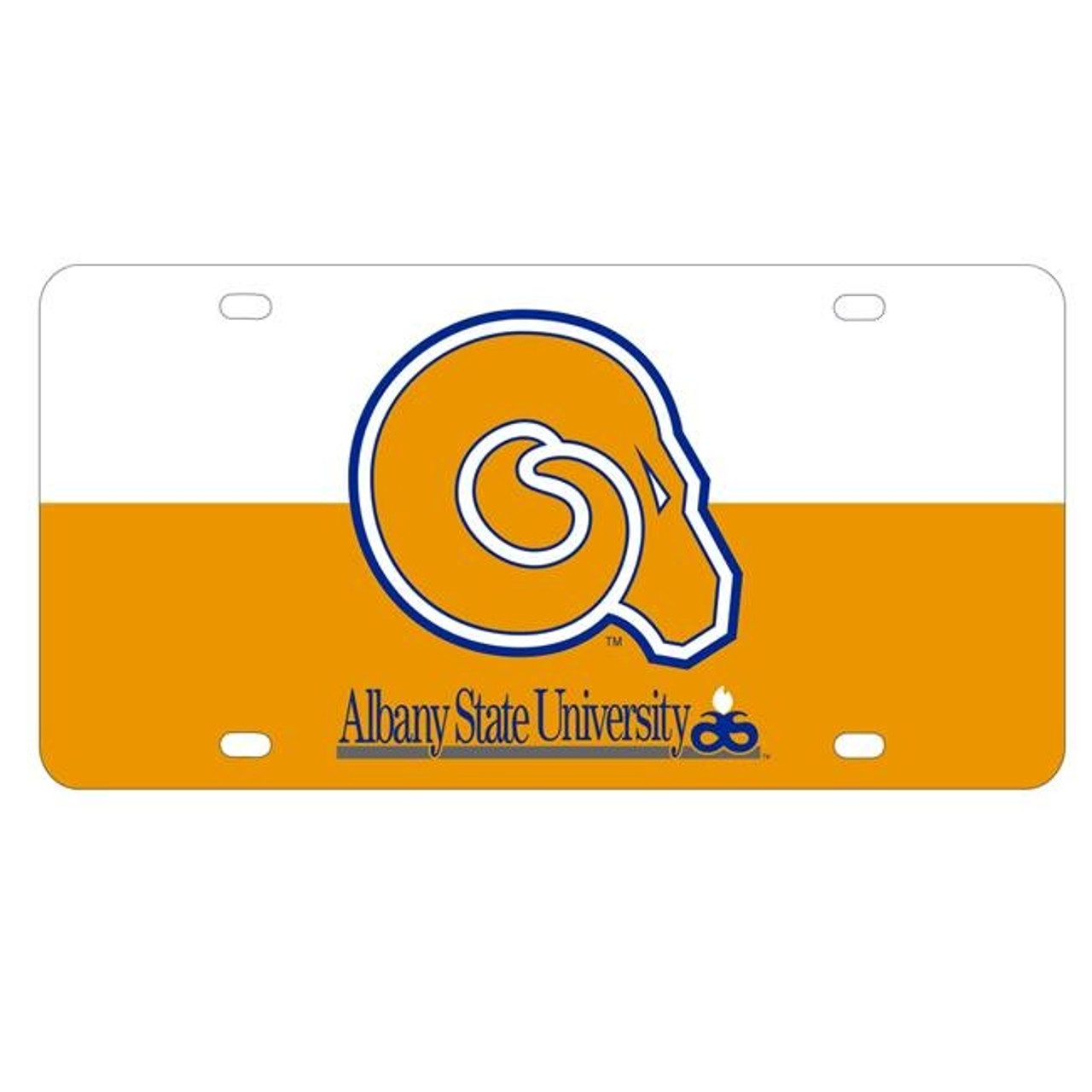 Albany State University Metal License Plate Car Tag