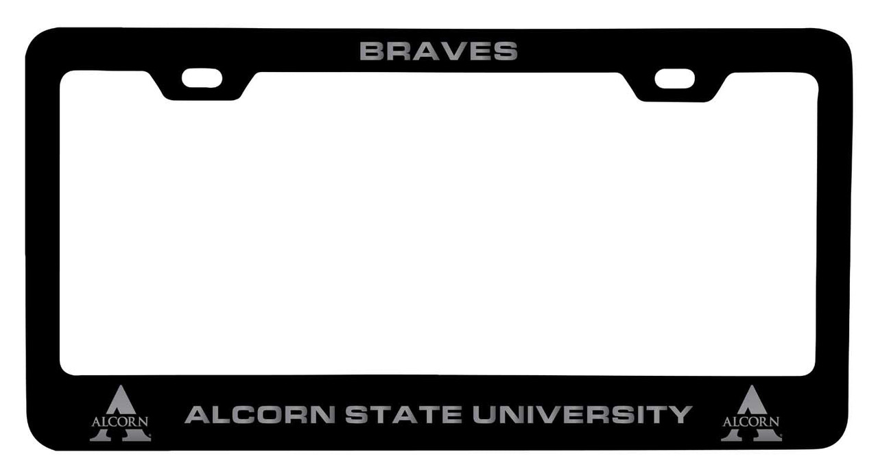Alcorn State Braves Laser Engraved Metal License Plate Frame Choose Your Color