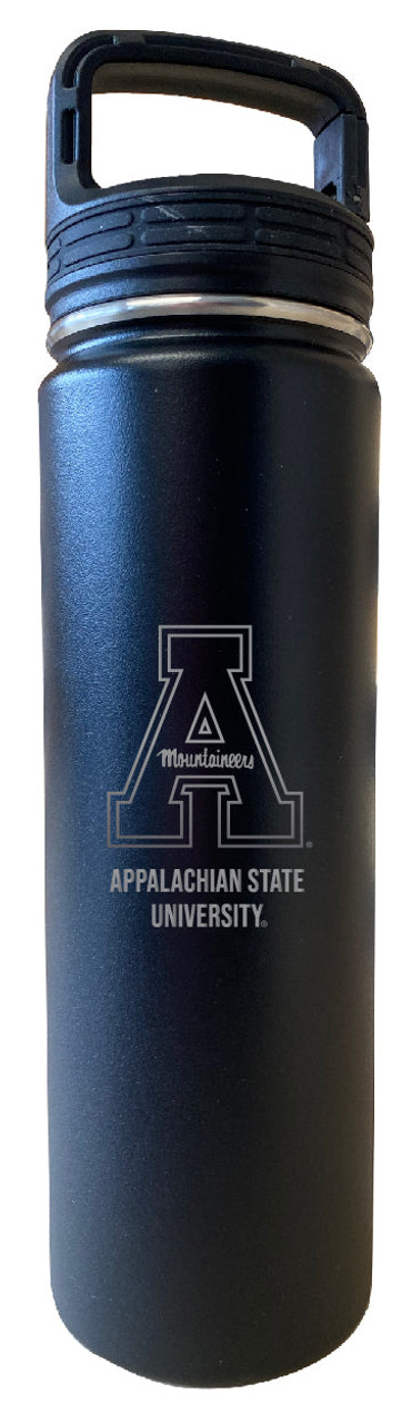 Appalachian State 32 Oz Engraved Choose Your Color Insulated Double Wall Stainless Steel Water Bottle Tumbler
