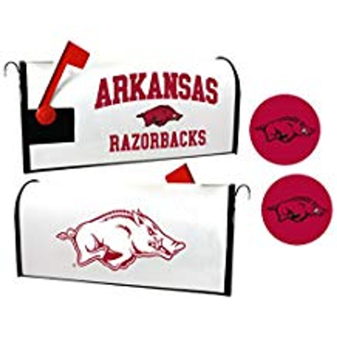 Arkansas Razorbacks Magnetic Mailbox Cover and Sticker Set