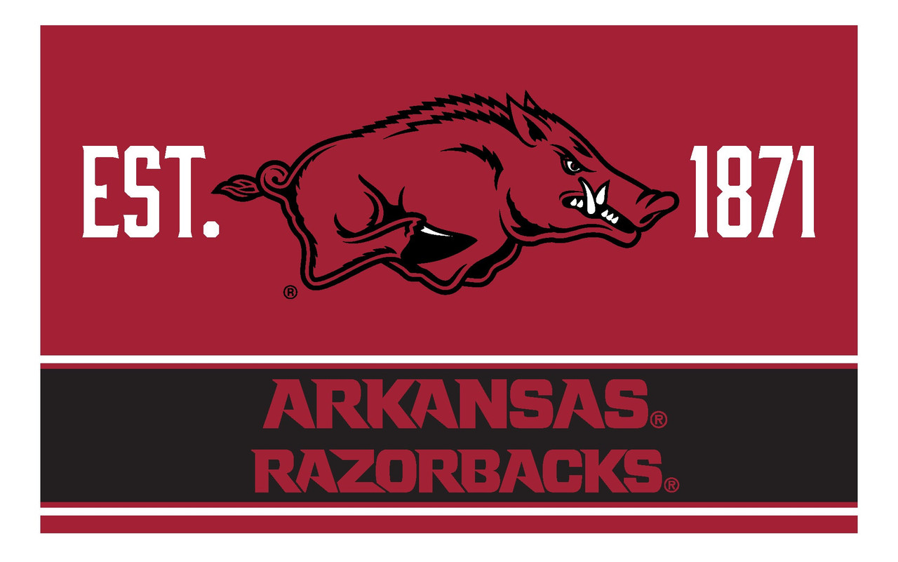 Arkansas Razorbacks Wood Sign with Frame