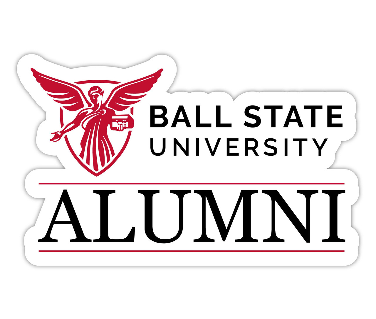 Ball State University 4-Inch Laser Cut Alumni Vinyl Decal Sticker