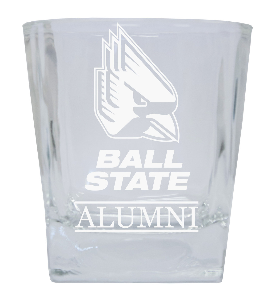 Ball State University 8 oz Etched Alumni Glass Tumbler 2-Pack