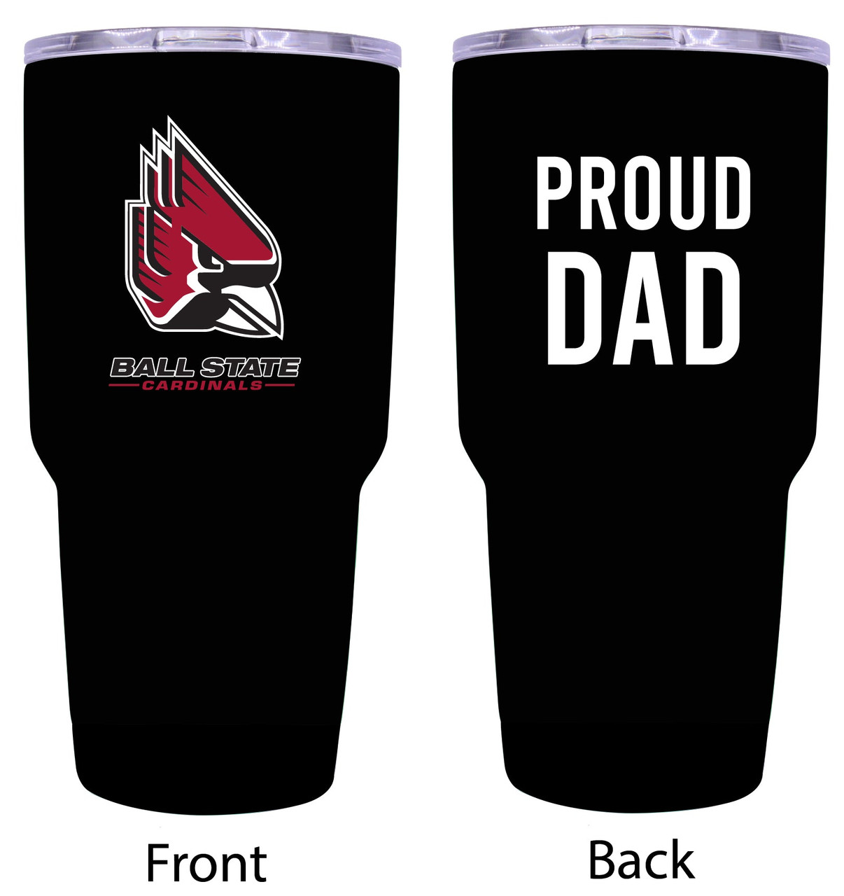 Ball State University Proud DAD Tumbler