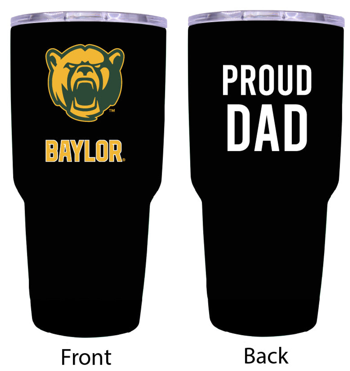 Baylor Bears Proud Dad 20 oz Insulated Stainless Steel Tumblers