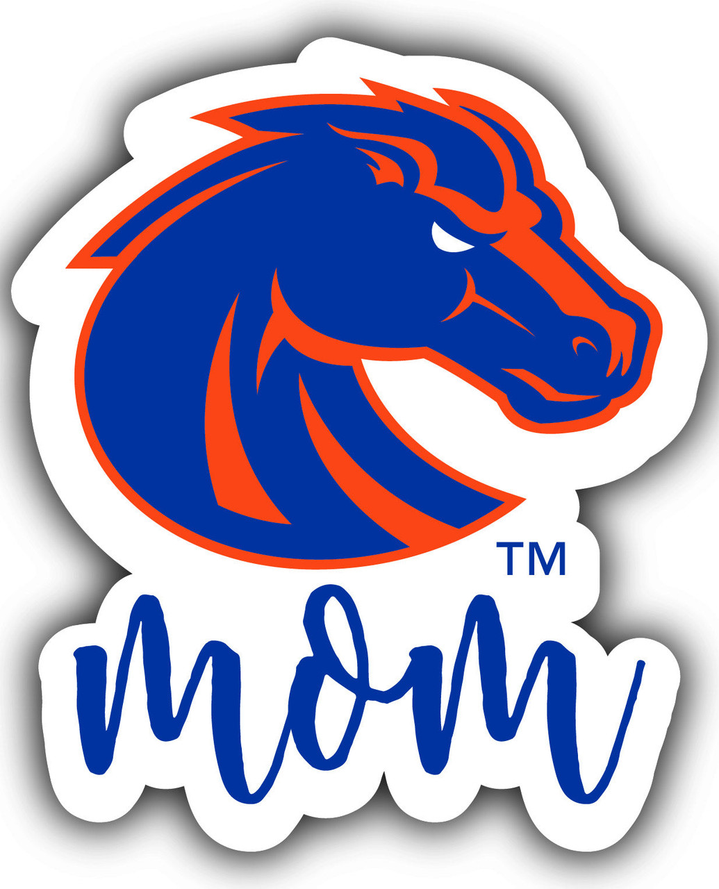 Boise State Broncos Proud Mom 4-Inch Die Cut Decal