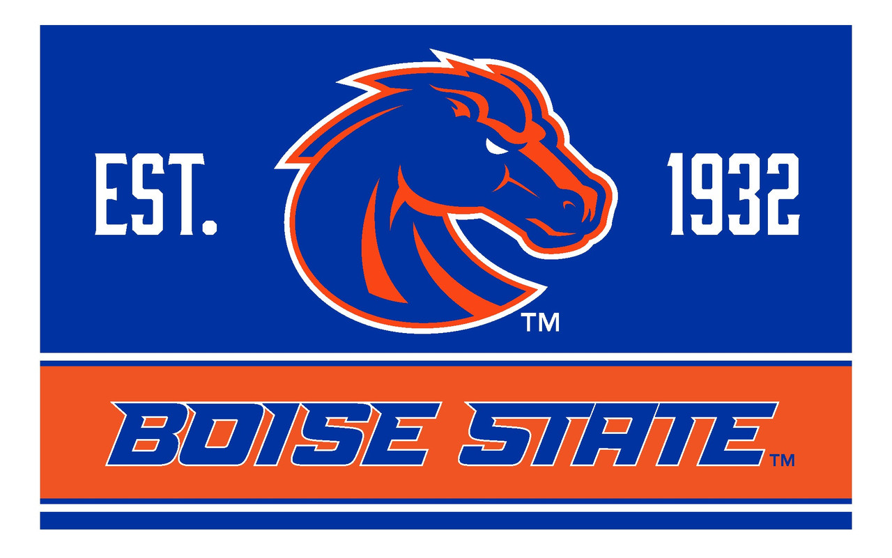 Boise State Broncos Wood Sign with Frame