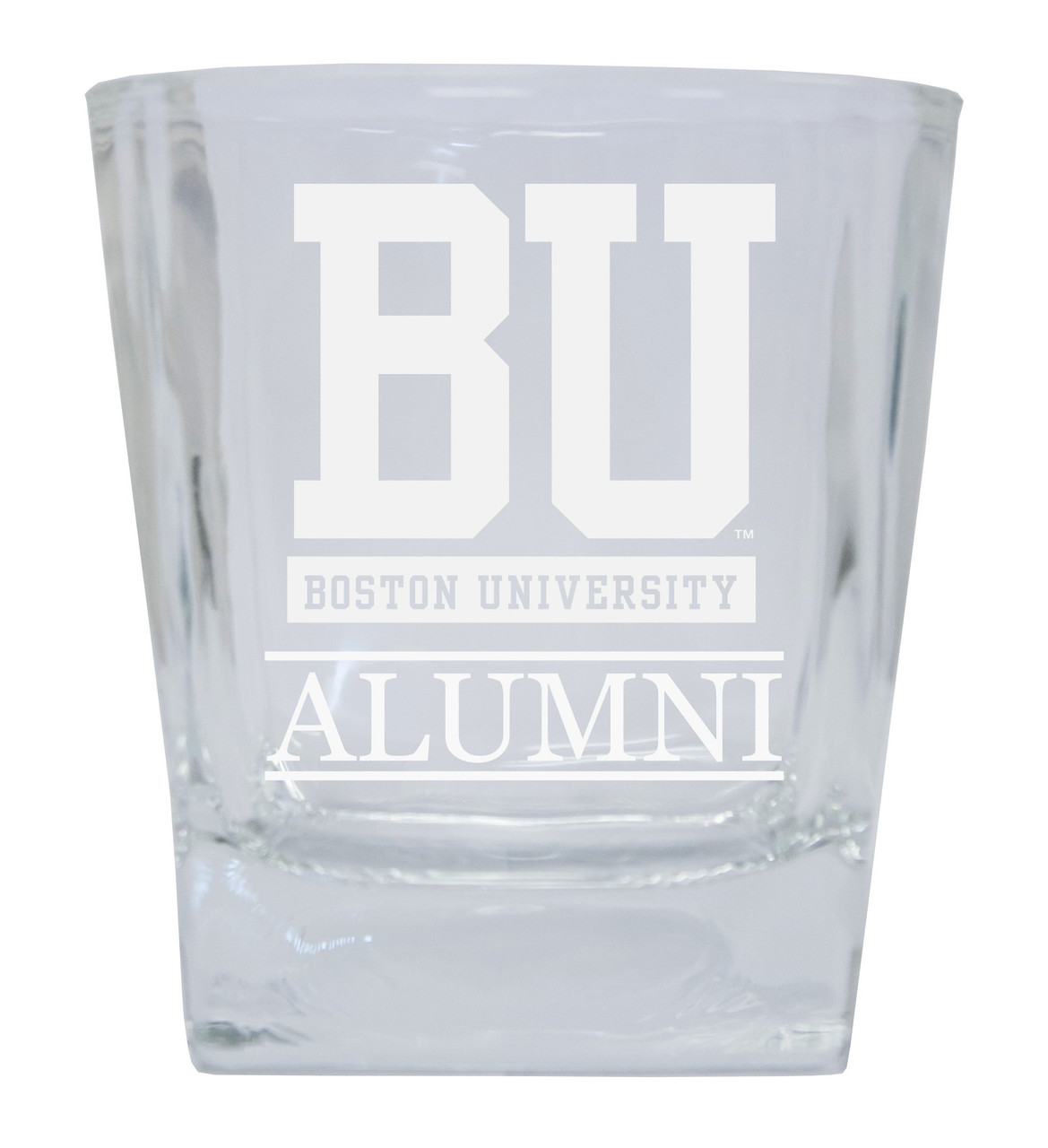 Boston Terriers 8 oz Etched Alumni Glass Tumbler 2-Pack
