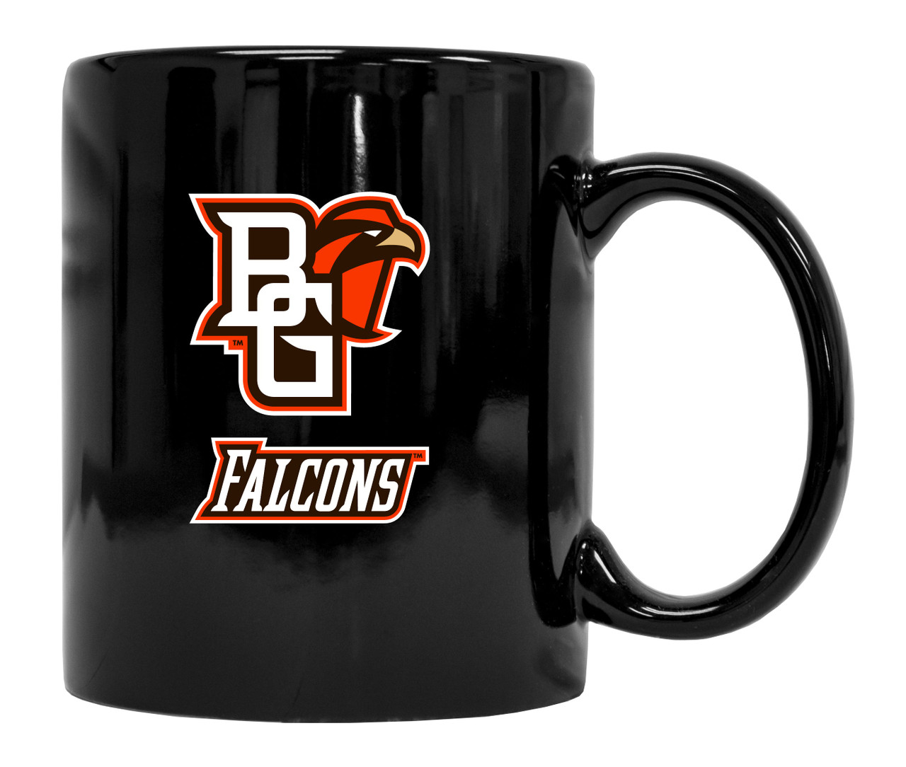 Bowling Green Falcons Black Ceramic Mug 2-Pack (Black).