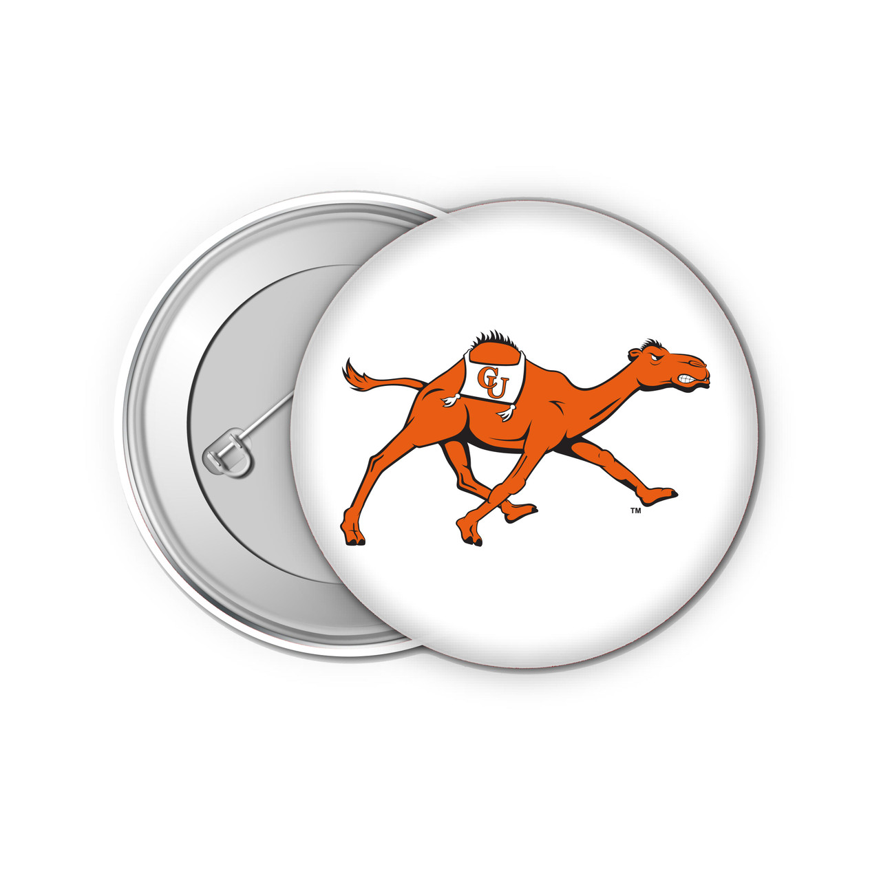 Campbell University Fighting Camels Small 1-Inch Button Pin 4 Pack