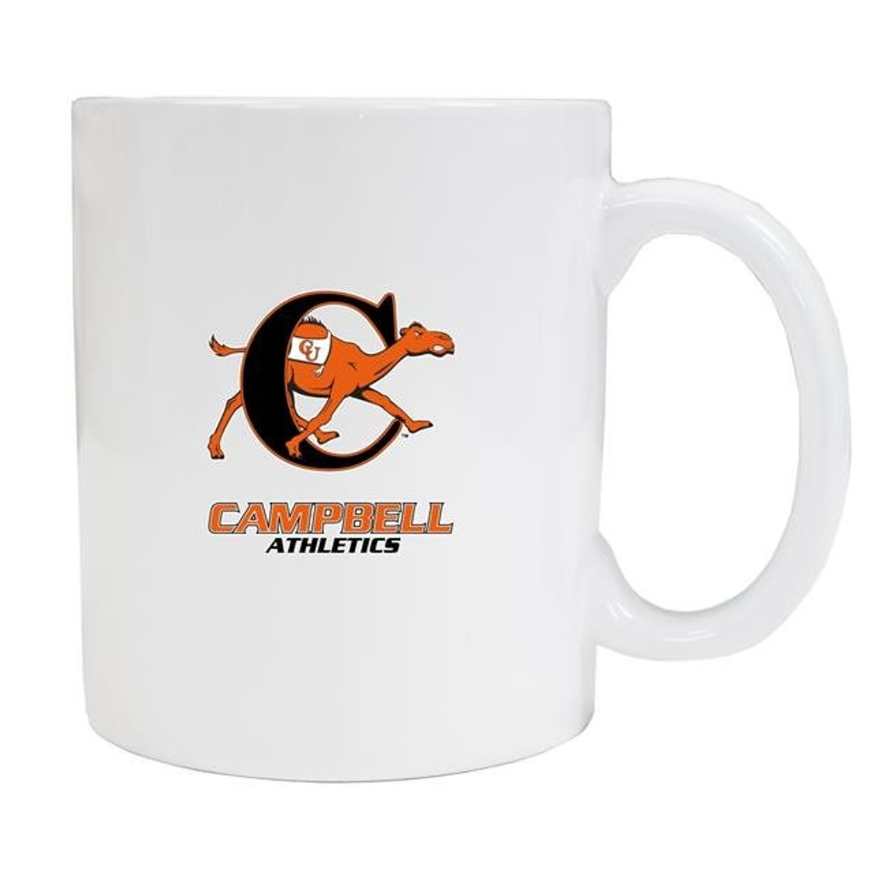 Campbell University Fighting Camels White Ceramic Mug 2-Pack (White).