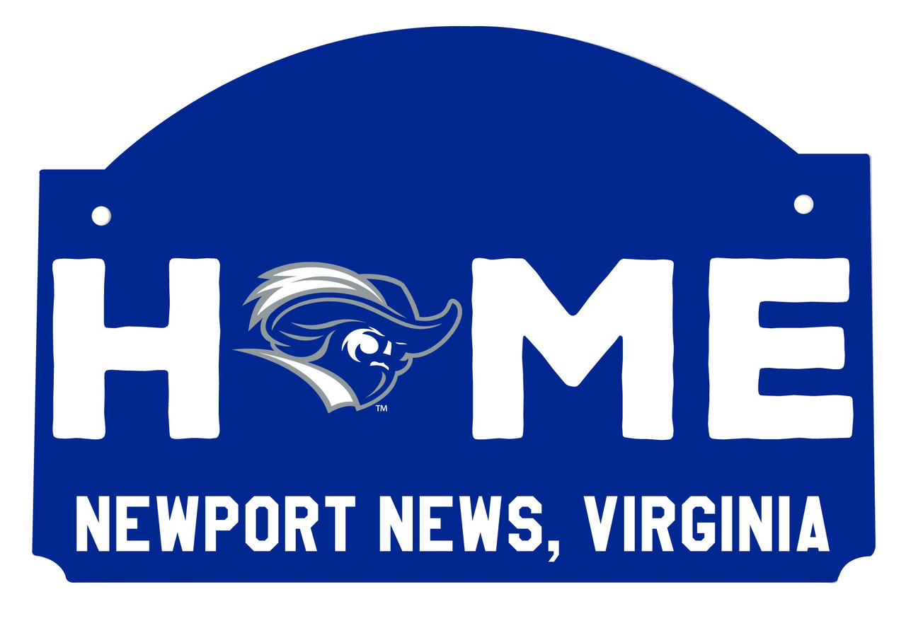Christopher Newport Captains Wood Sign with String