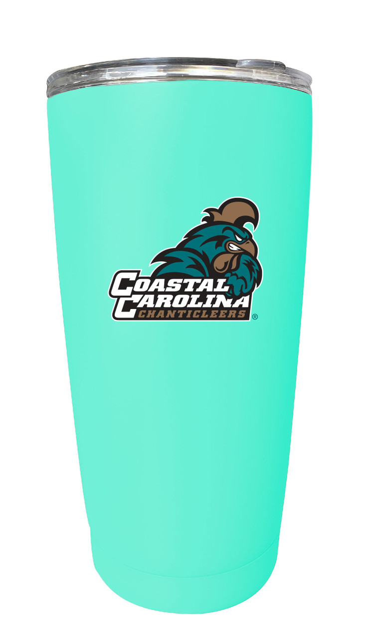 Coastal Carolina University 16 oz Insulated Stainless Steel Tumbler Straight - Choose Your Color.