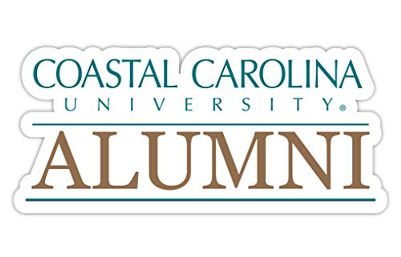 Coastal Carolina University 4-Inch Laser Cut Alumni Vinyl Decal Sticker 4-Pack