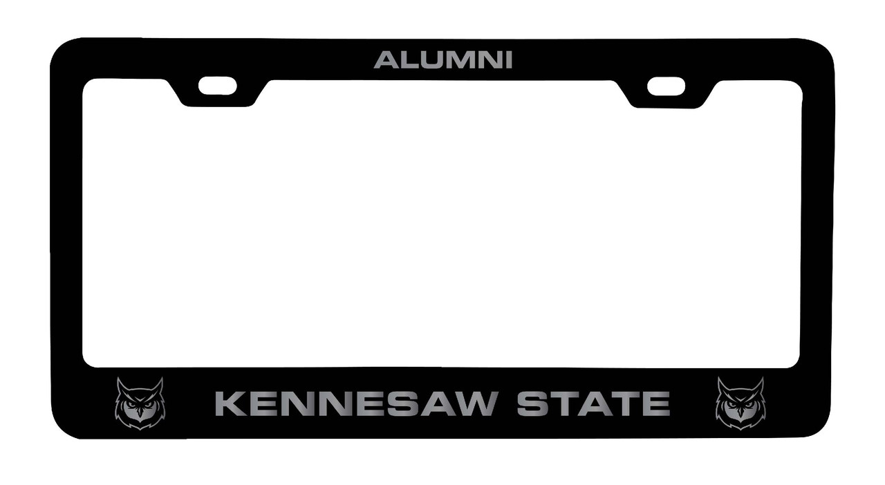 Collegiate Custom Kennesaw State University Alumni Metal License Plate Frame with Engraved Name