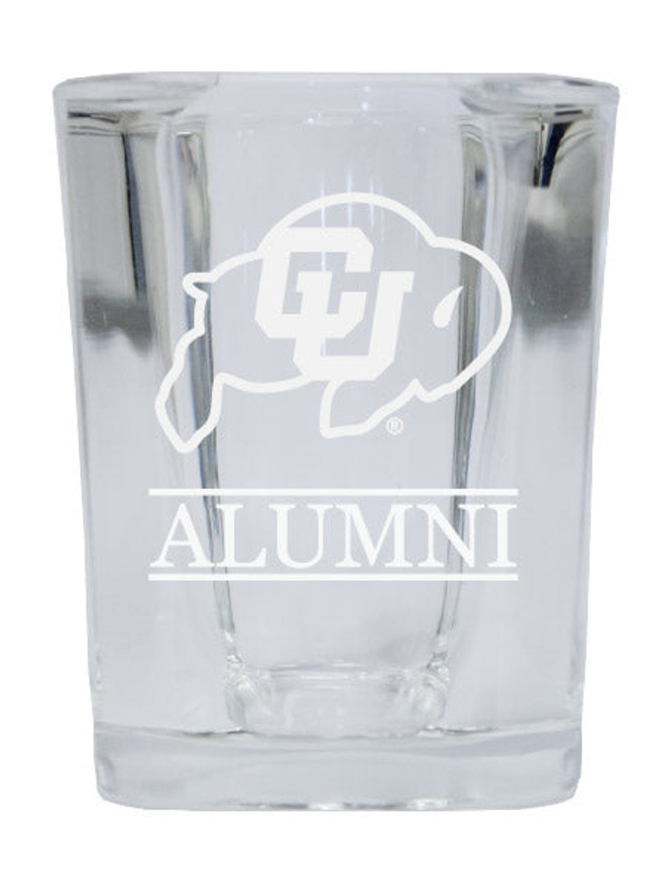 Colorado Buffaloes College Alumni 2 Ounce Square Shot Glass laser etched