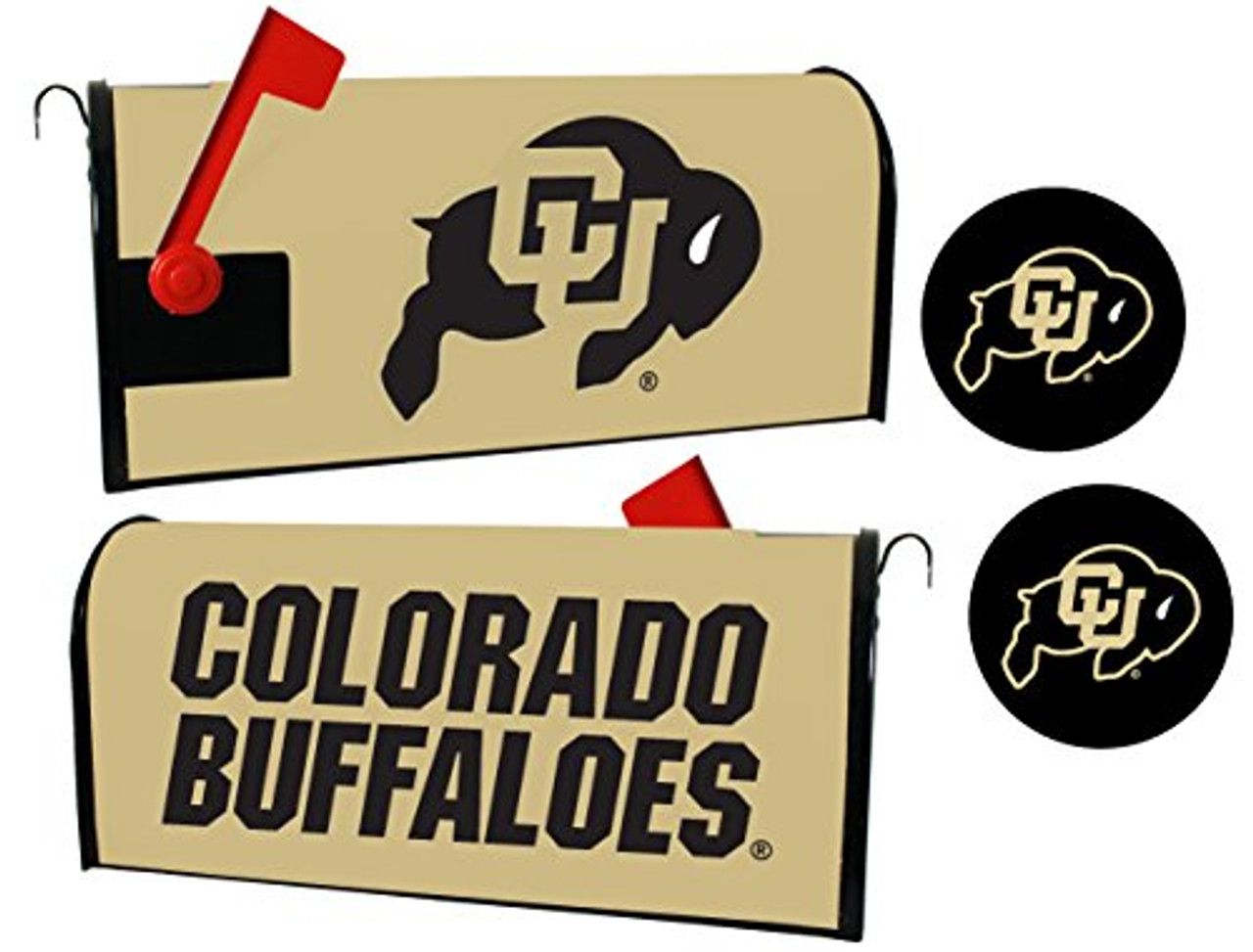 Colorado Buffaloes Magnetic Mailbox Cover & Sticker Set