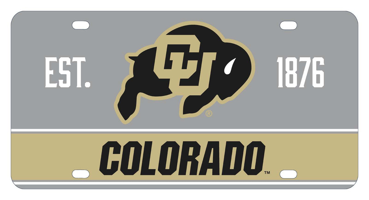 Colorado Buffaloes Metal License Plate