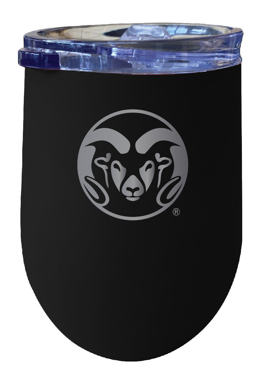 Colorado State Rams 12 oz Etched Insulated Wine Stainless Steel Tumbler