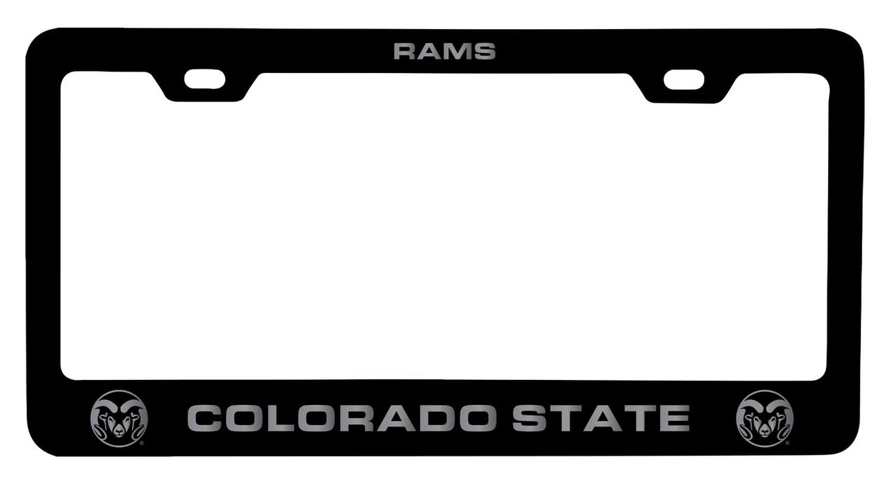 Colorado State Rams Laser Engraved Metal License Plate Frame Choose Your Color