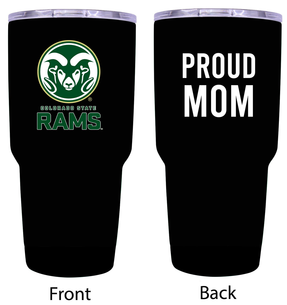 Colorado State Rams Proud Mom 24 oz Insulated Stainless Steel Tumblers Choose Your Color.