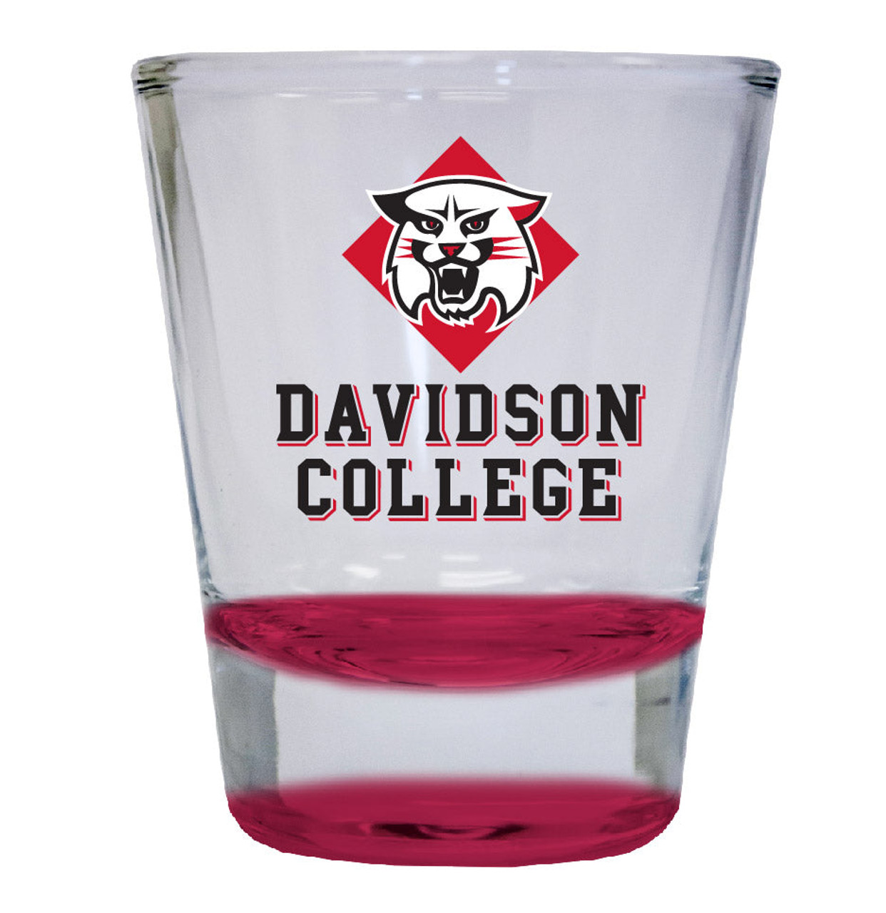 Davidson College 2 ounce Color Etched Shot Glasses