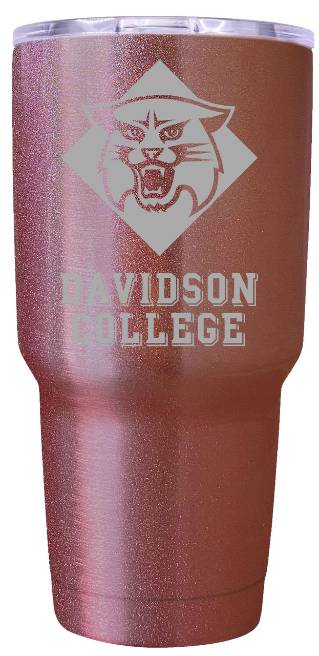 Davidson College 24 oz Insulated Tumbler Etched - Rose Gold