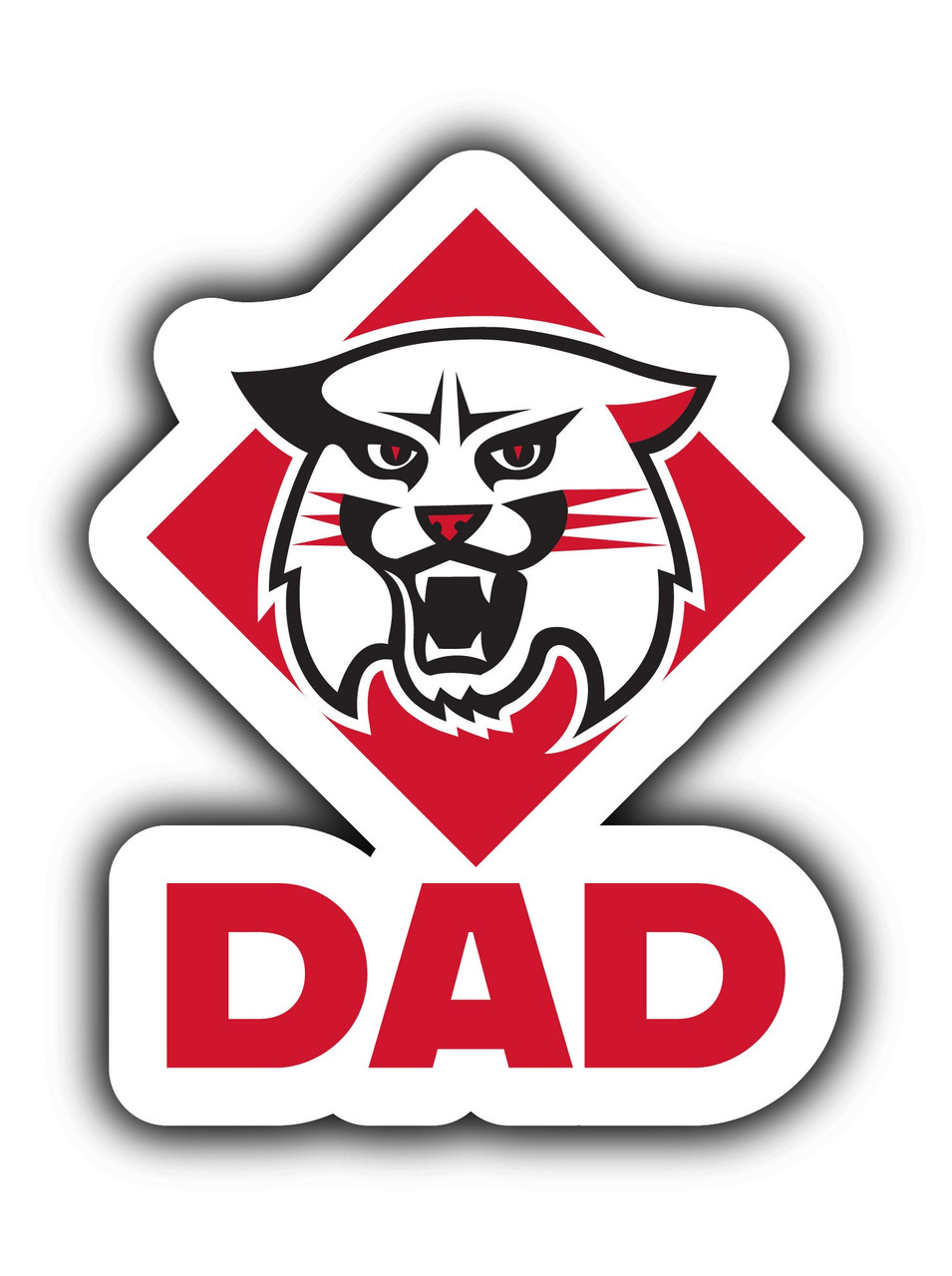 Davidson College 4-Inch Proud Dad Die Cut Decal