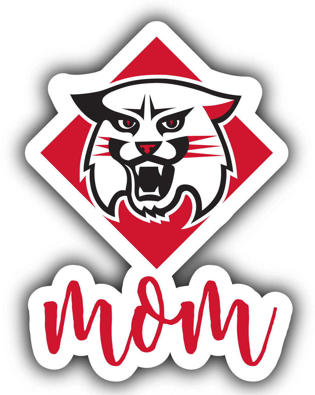 Davidson College Proud Mom 4-Inch Die Cut Decal