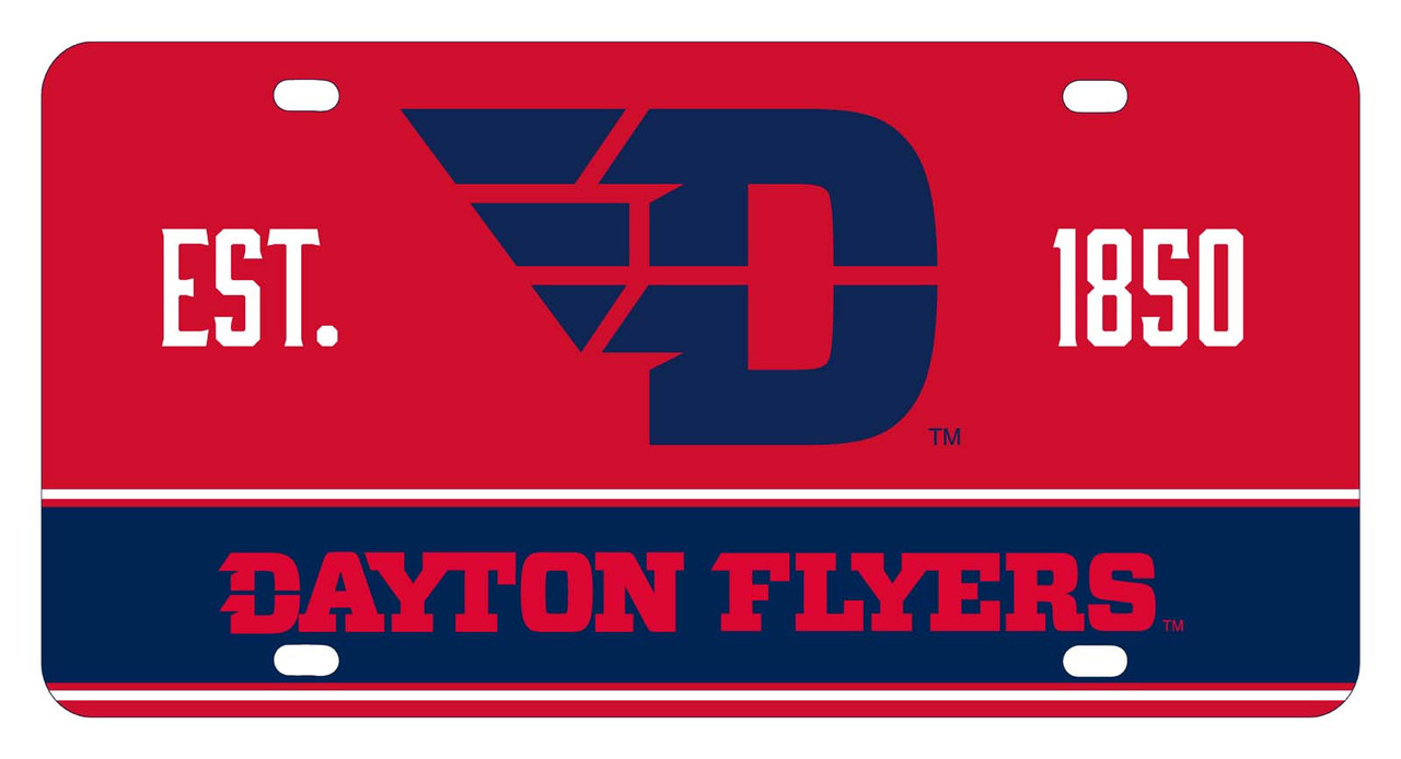 Dayton Flyers Metal License Plate