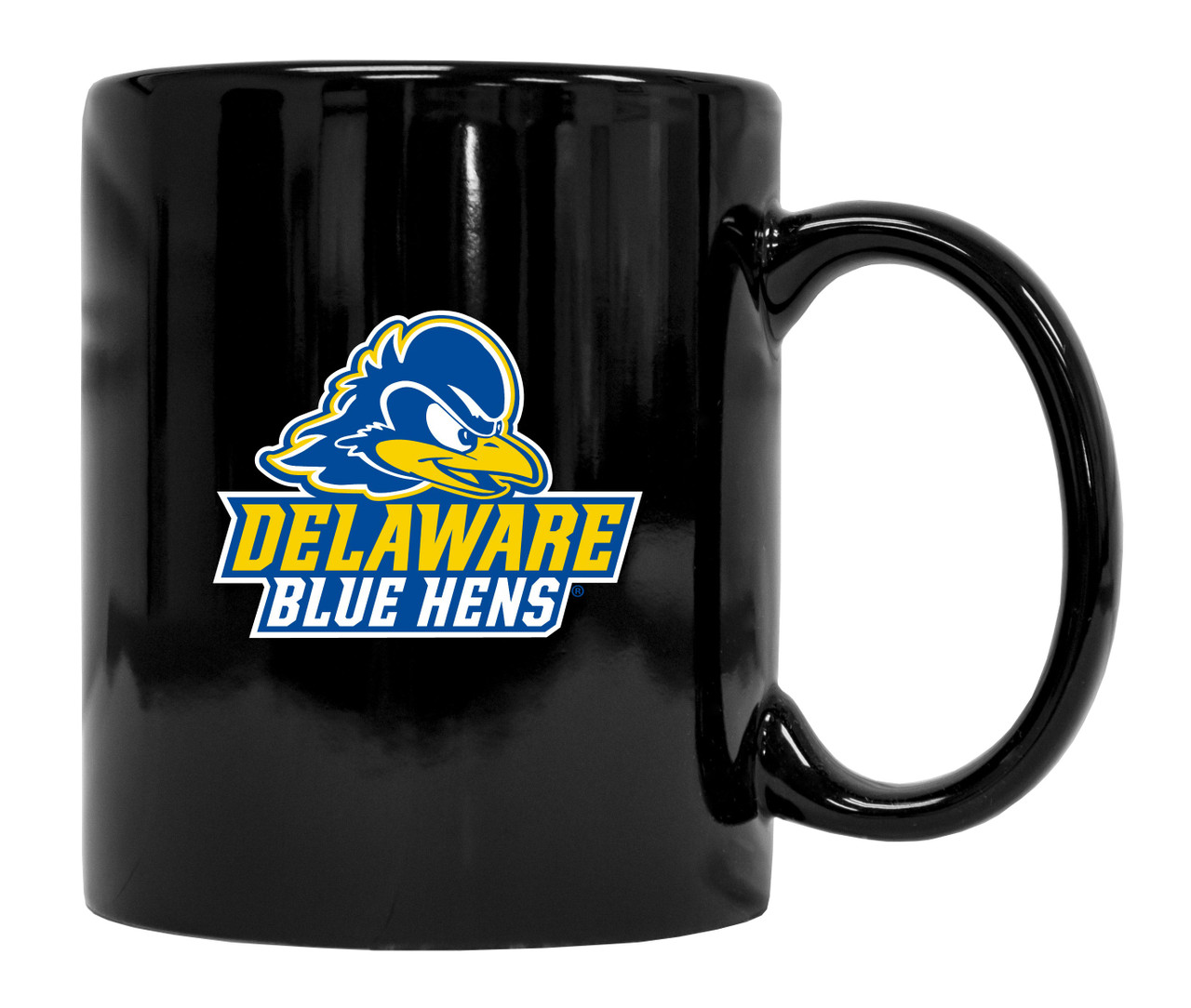 Delaware Blue Hens Black Ceramic Mug 2-Pack (Black).