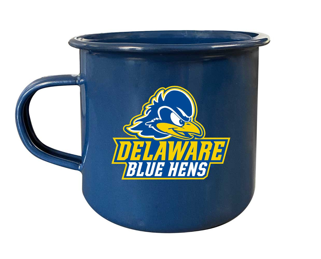 Delaware Blue Hens Tin Camper Coffee Mug (Choose Your Color).
