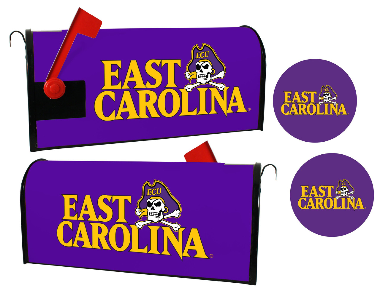 East Carolina Pirates Magnetic Mailbox Cover & Sticker Set