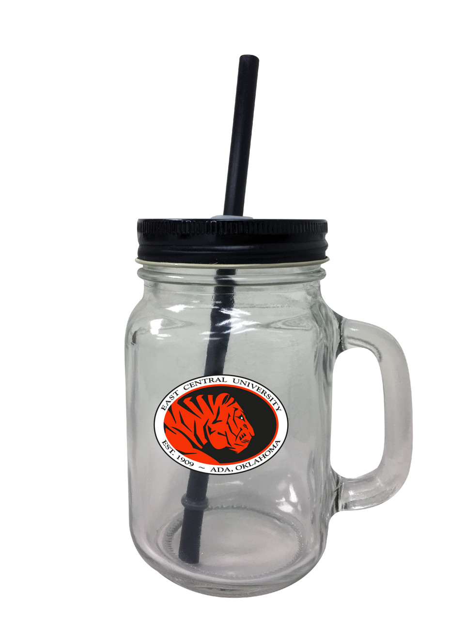 East Central University Mason Jar Glass 2-Pack