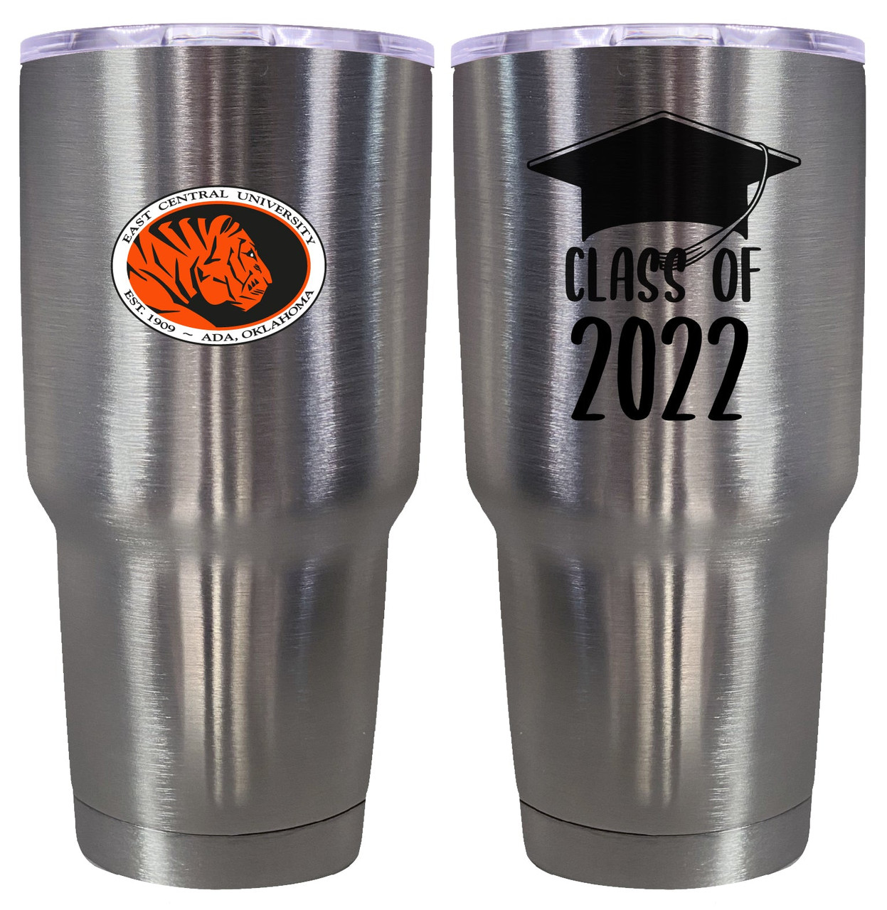 East Central University Tigers 24 OZ Insulated Stainless Steel Tumbler