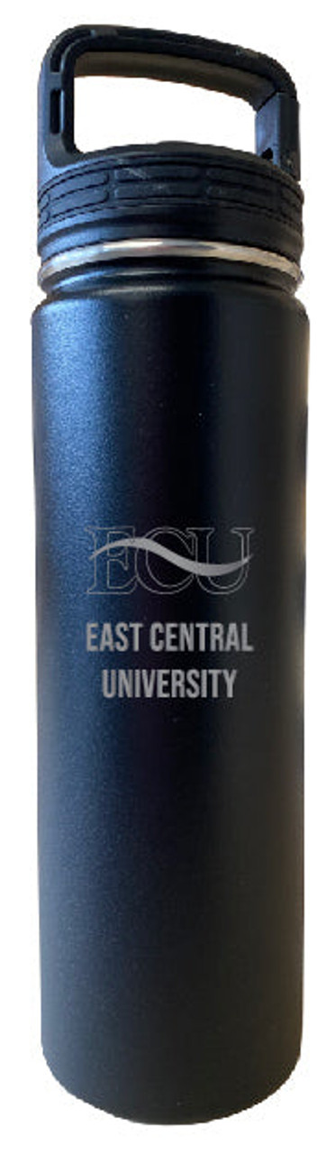 East Central University Tigers 32 Oz Engraved Choose Your Color Insulated Double Wall Stainless Steel Water Bottle Tumbler