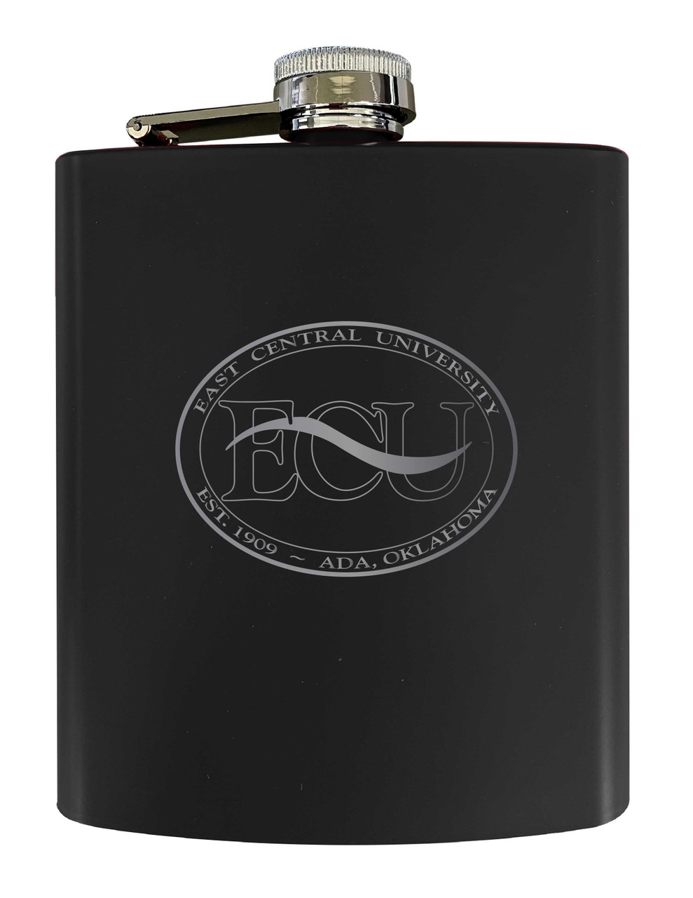 East Central University Tigers Matte Finish Stainless Steel 7 oz Flask